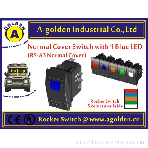 MARINE SWITCH ROCK RED BOAT ROCKER SWITCH WITH AMABER LIGHTS laser carling switch